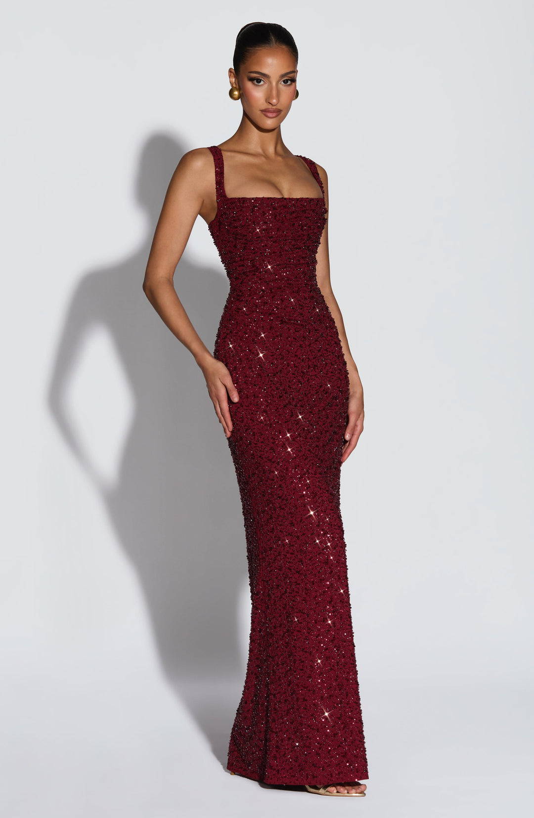ROSALIND | Vestido Maxi con Escote Cuadrado