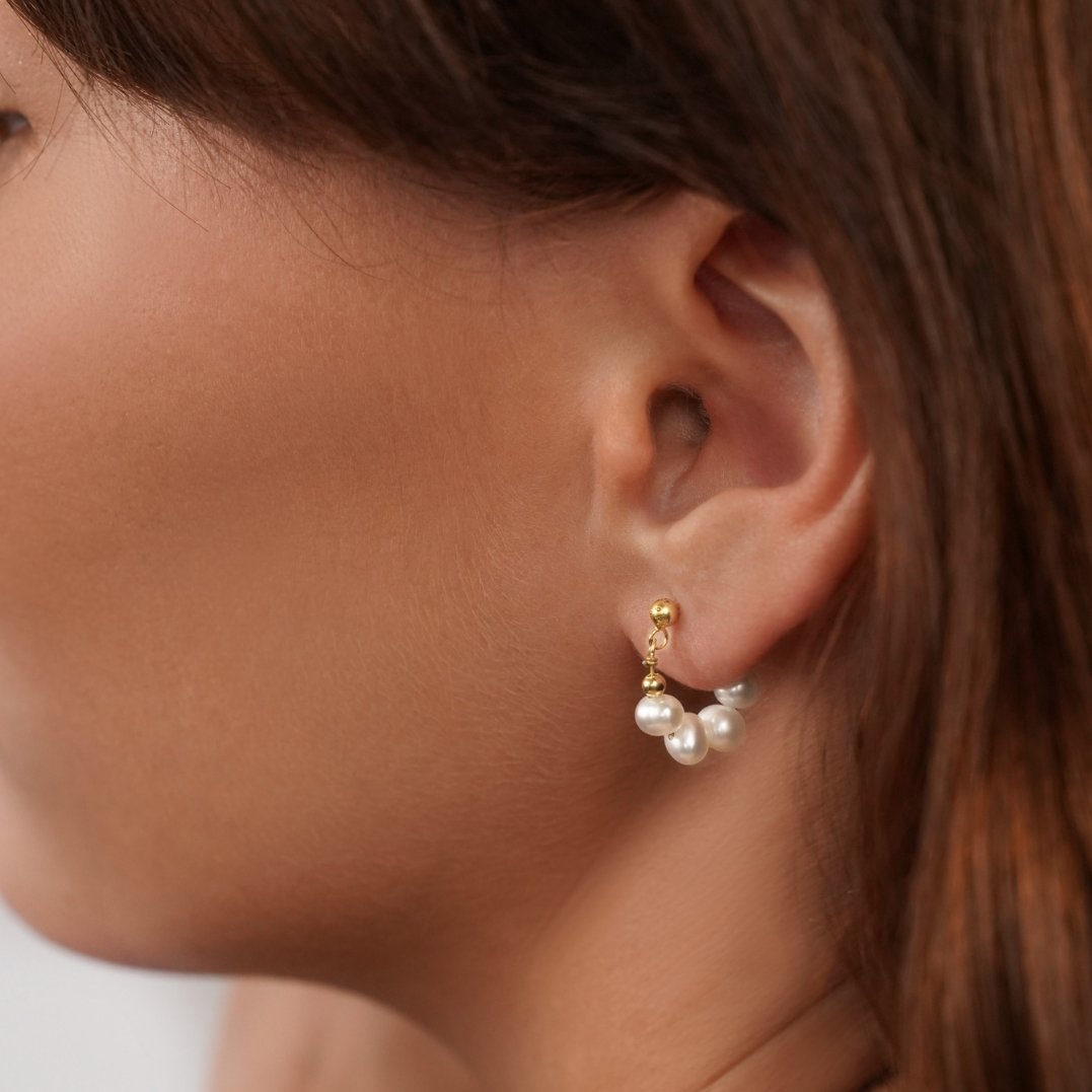 Aros de perlas Celine