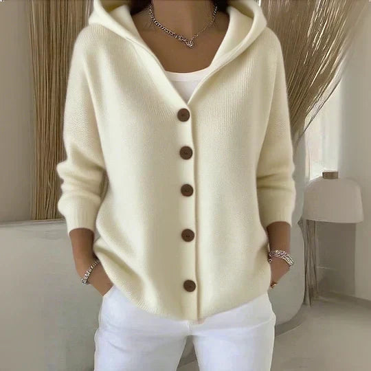 Zoé | Cardigan de Punto con Capucha