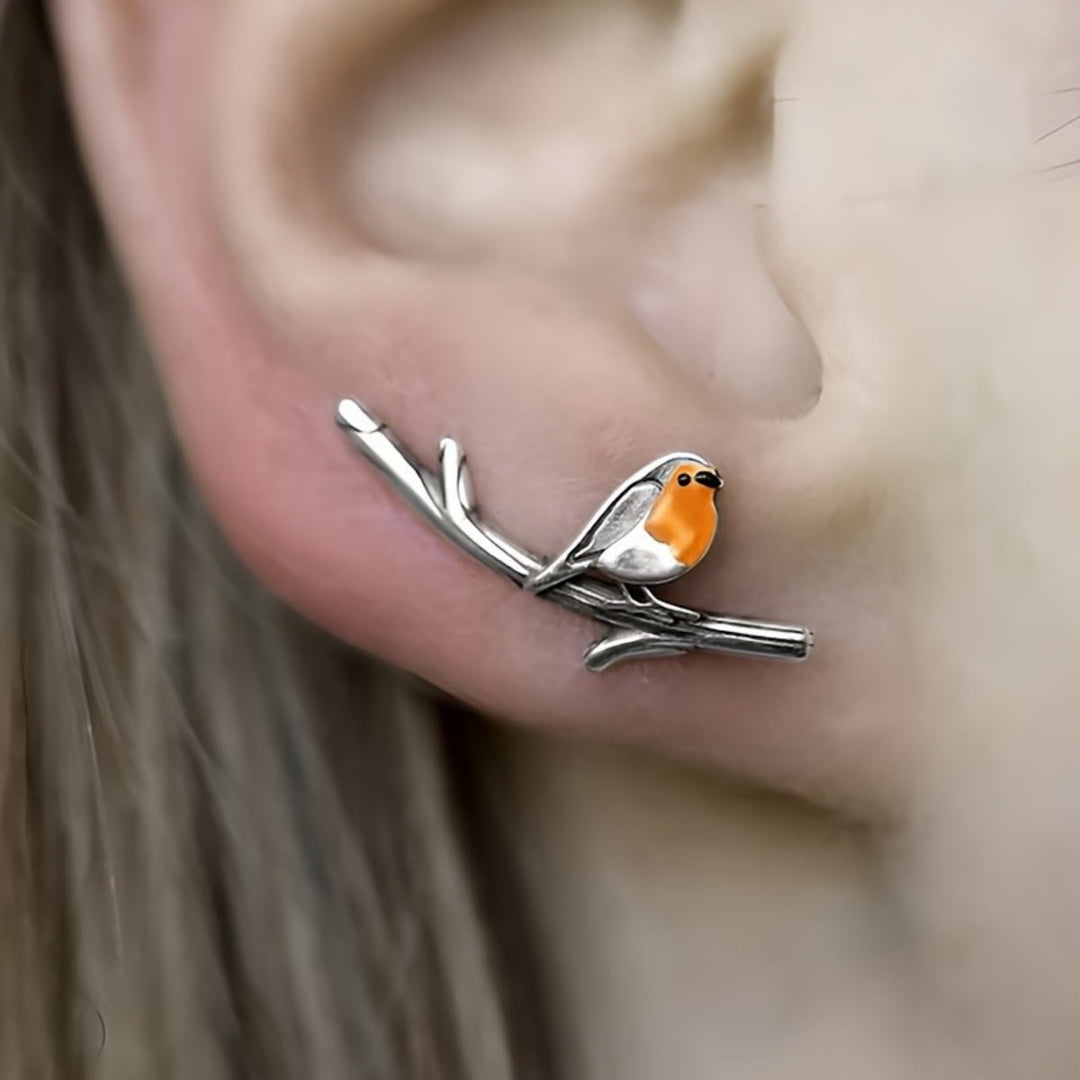 Pendientes de Cartoon de Pájaro