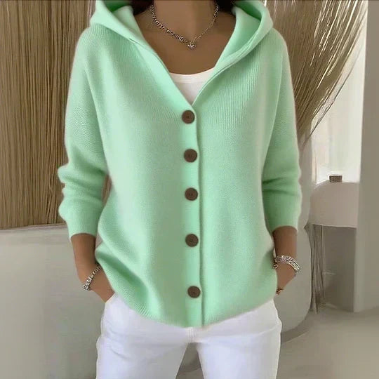 Zoé | Cardigan de Punto con Capucha