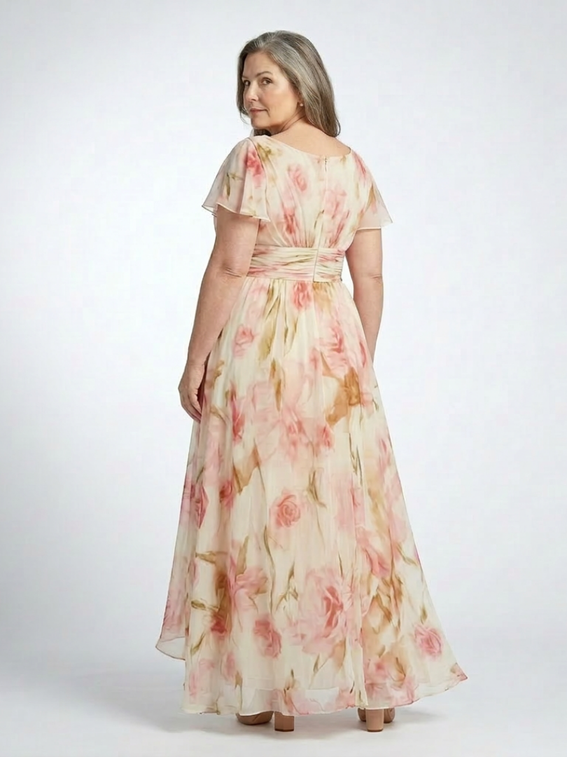Elara | Vestido de manga corta y escote en V