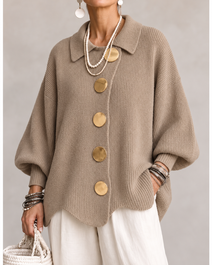 Ardelle™ | Cárdigan Oversize con Cuello