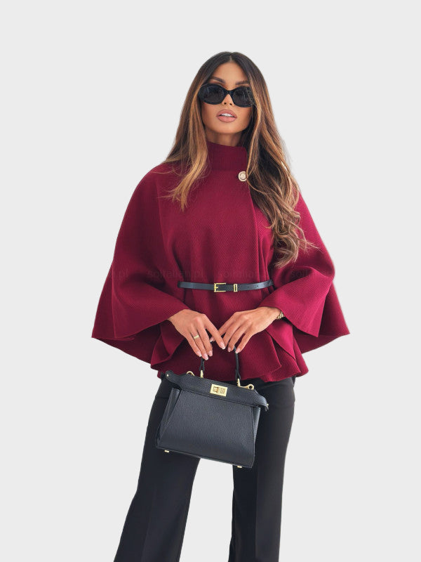 Selviora – Chaqueta elegante con mangas de mariposa y cinturón