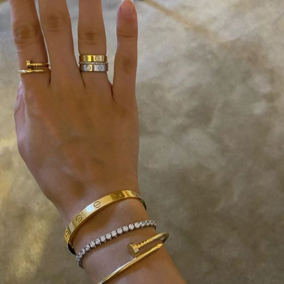 SPIKE | Pulsera de oro