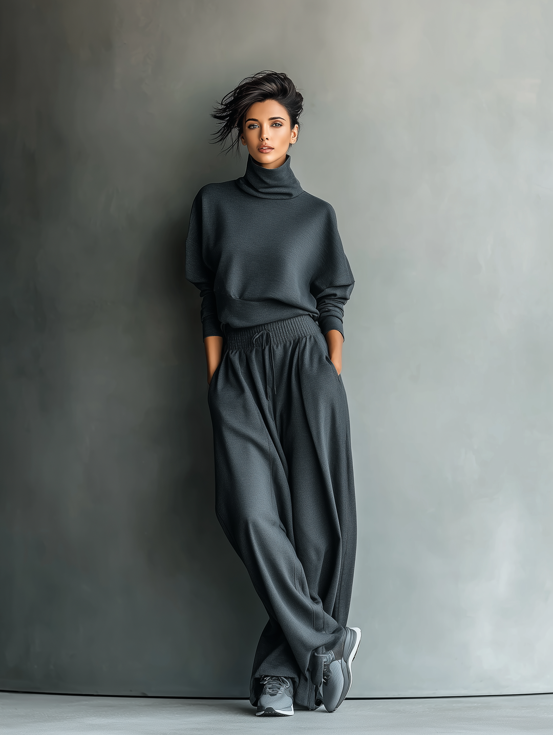 Conjunto de Punto Pantalón Ancho