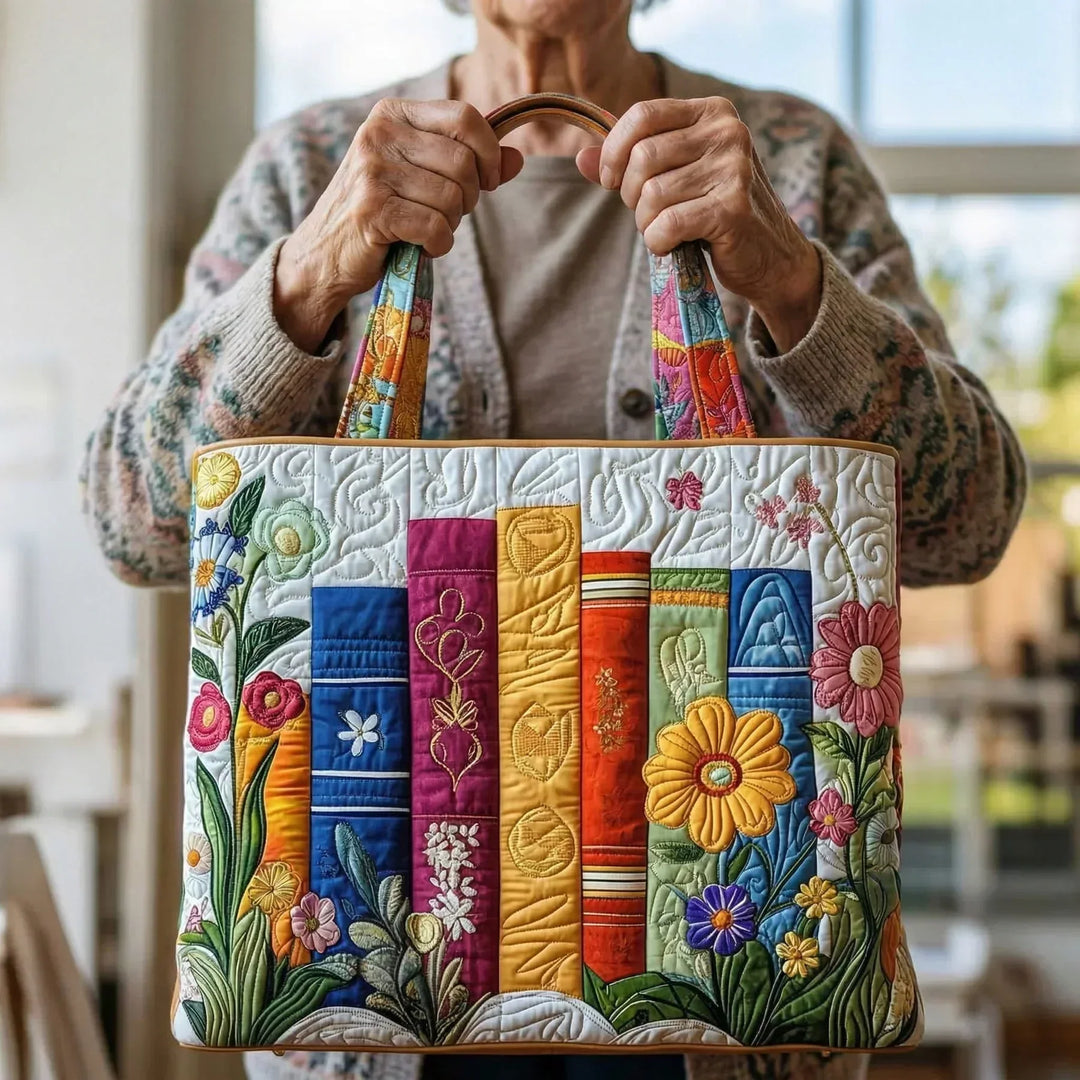 Bolsa artesanal - Biblioteca Floral