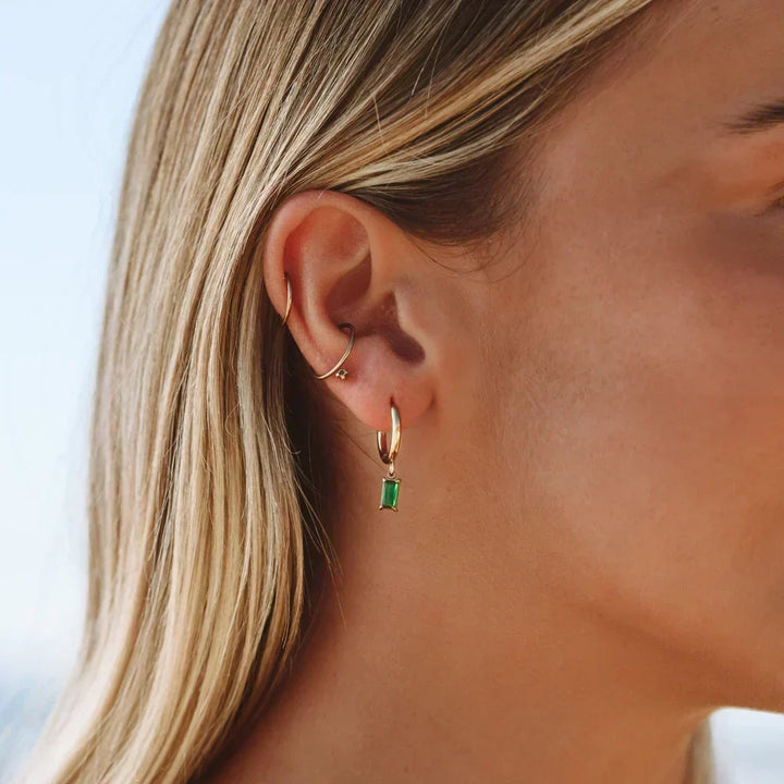 Aros Brillantes Esmeralda