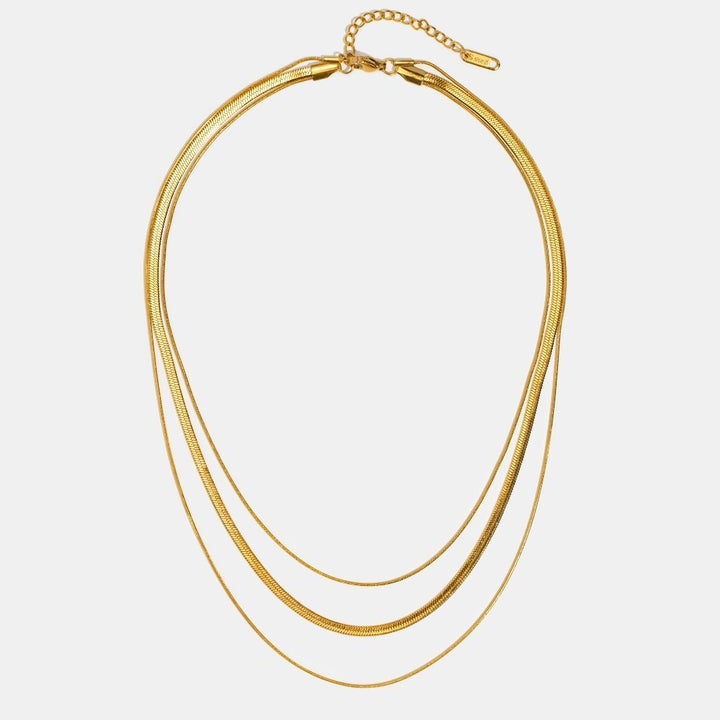 Collar de cadena multicapas