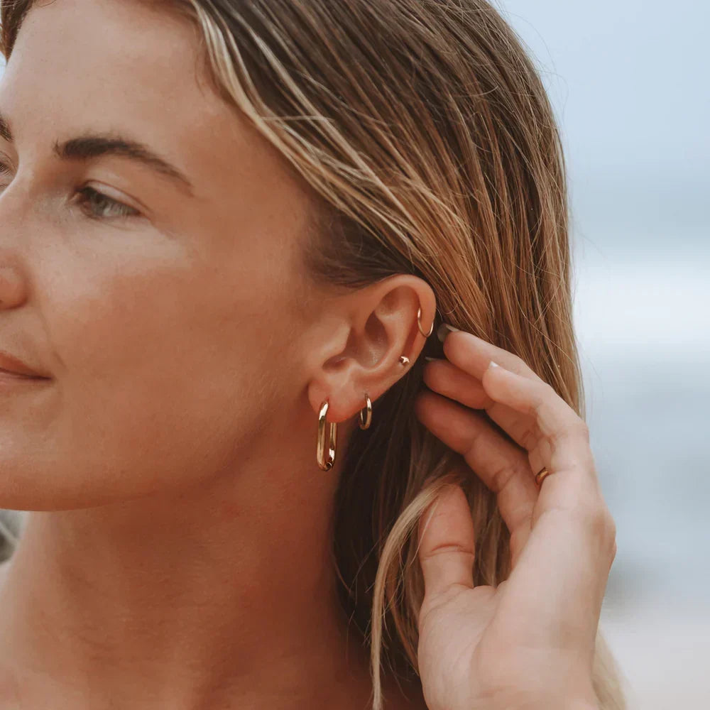 Pendientes Signatur Oval Hoop