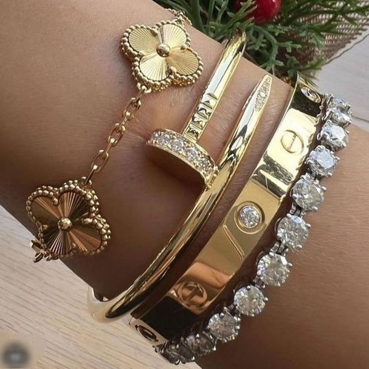Pulsera de Oro Trébol