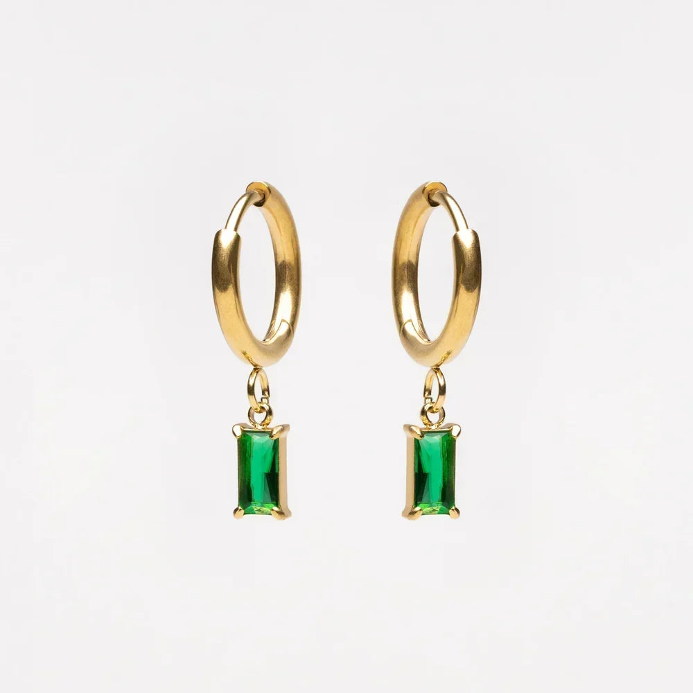 Aros Brillantes Esmeralda