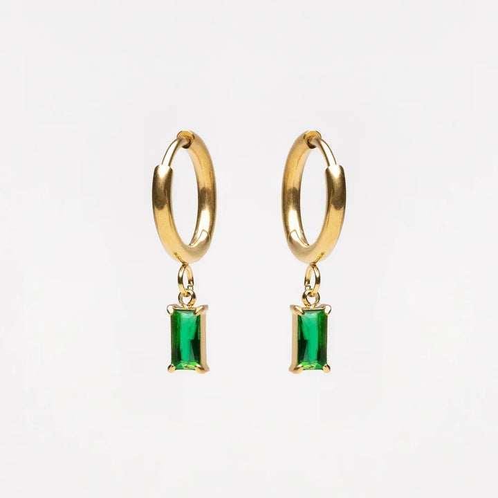 Aros Brillantes Esmeralda