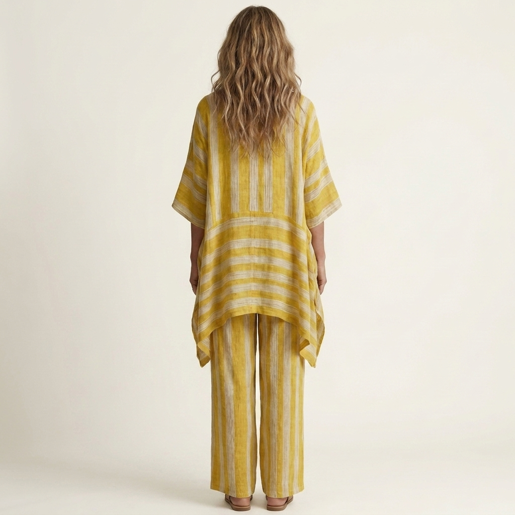 Kiara | Conjunto Rayado de Dos Piezas