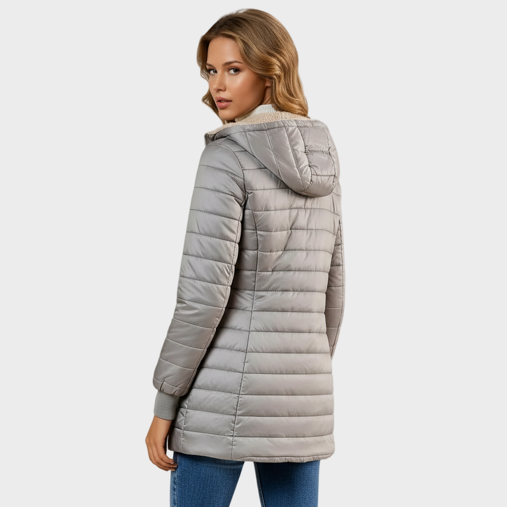 Michèle - Abrigo largo, impermeable y elegante