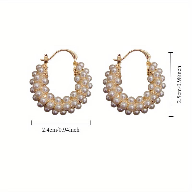 Aros de Perlas Superpuestas