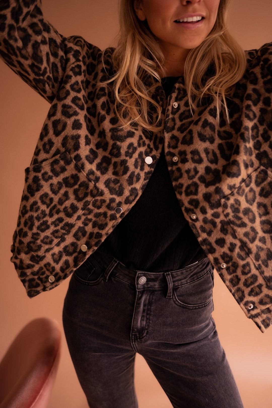 Susanne™ | Chaqueta de moda con estampado de leopardo