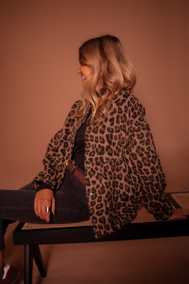 Susanne™ | Chaqueta de moda con estampado de leopardo