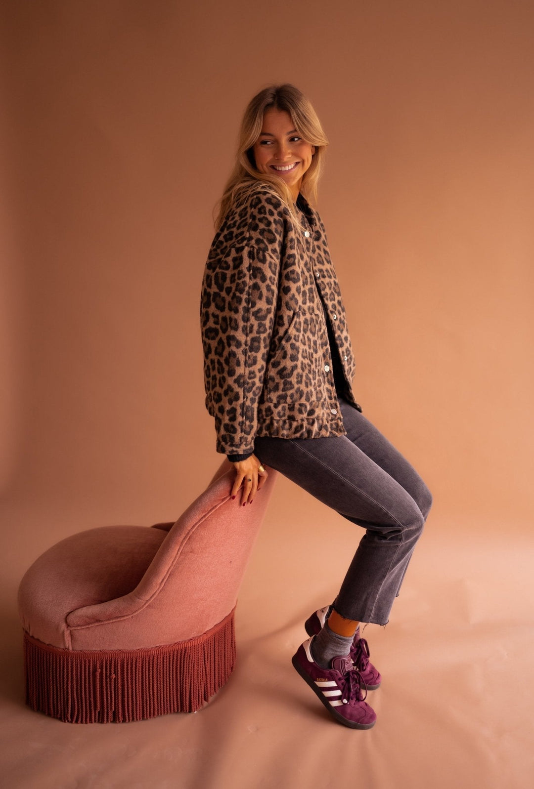 Susanne™ | Chaqueta de moda con estampado de leopardo