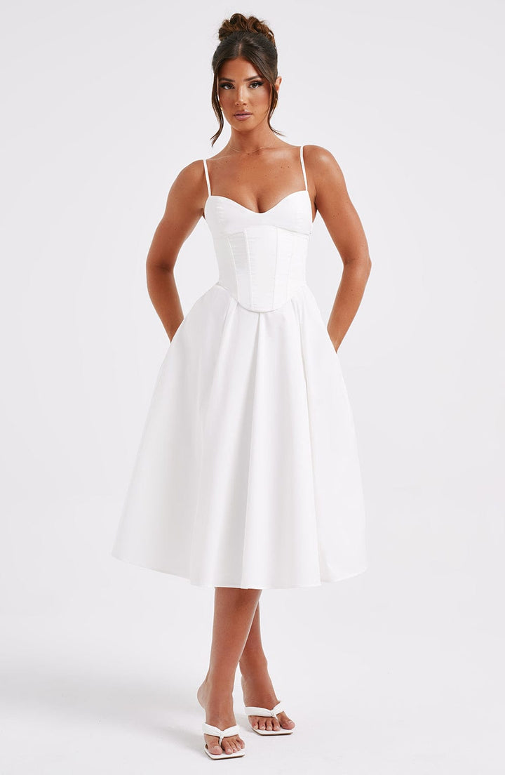 MAILEEN | Vestido Midi Elegante Estilo Corsé