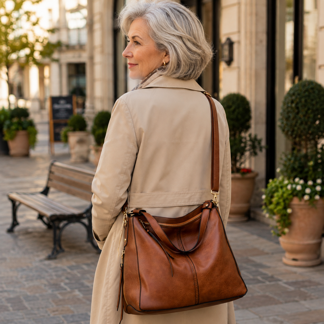 Agathe - Chic Antivol Tas + Gratis Etui