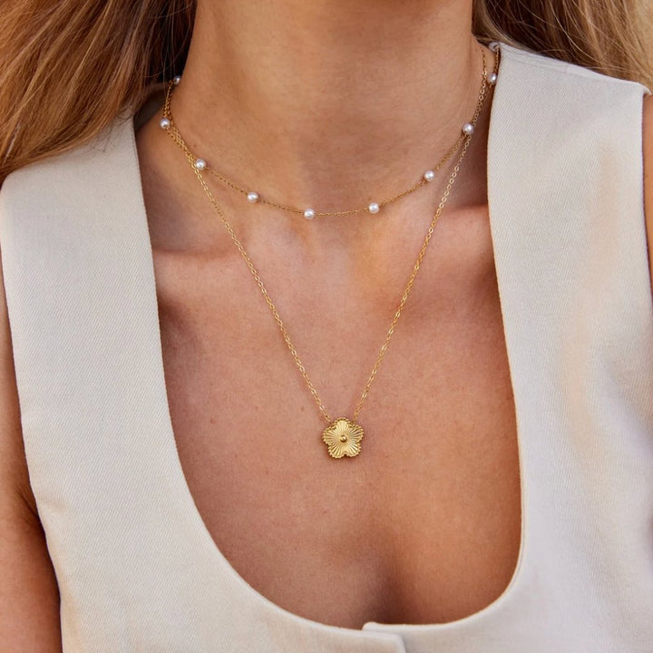 Collar Nura Perla en Oro de 18K