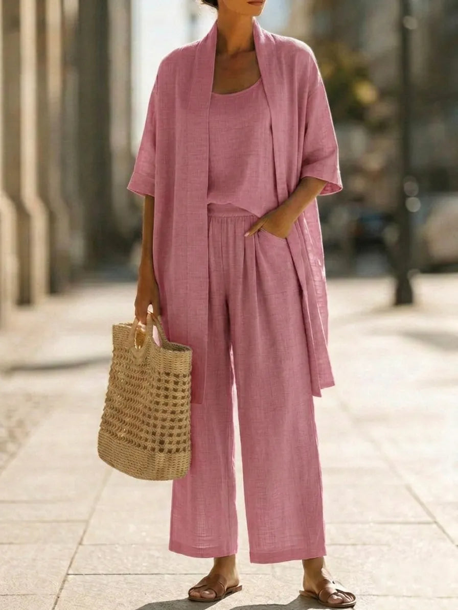 Conjunto minimalista ligero y elegante de 3 piezas