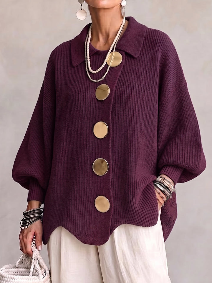 Ardelle™ | Cárdigan Oversize con Cuello