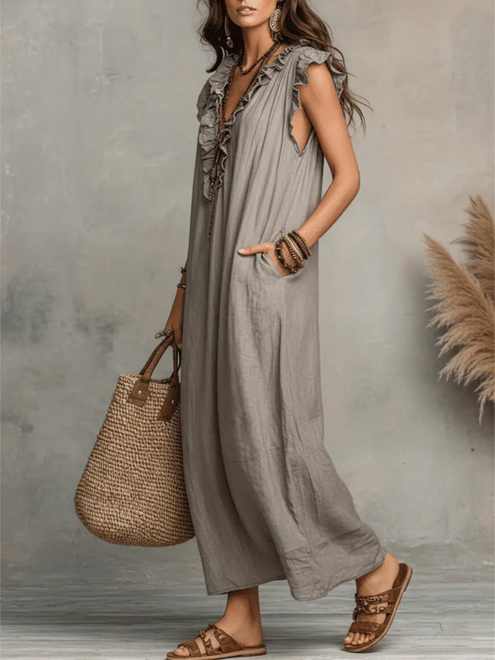 Camille | Vestido bohemio largo