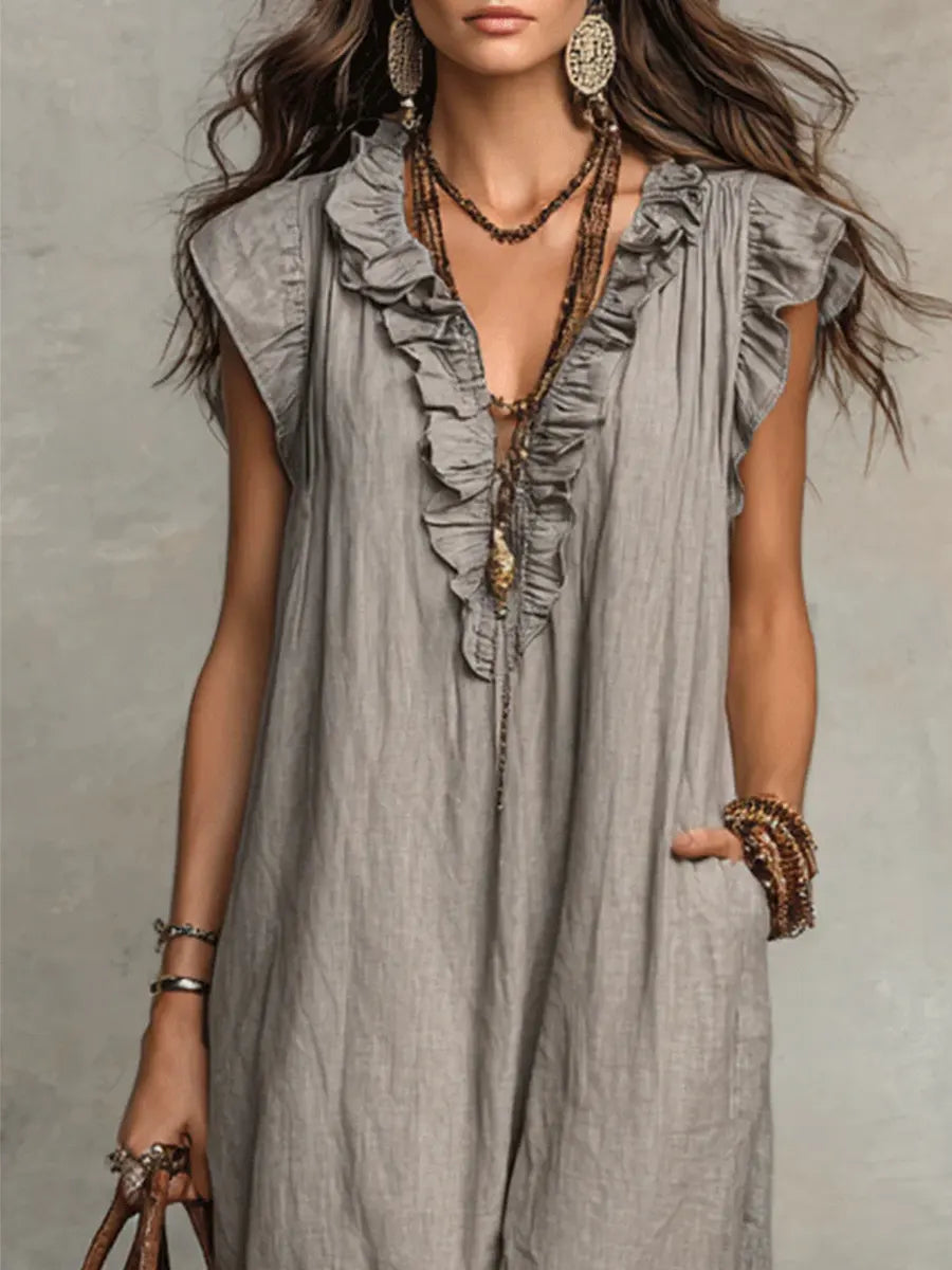 Camille | Vestido bohemio largo
