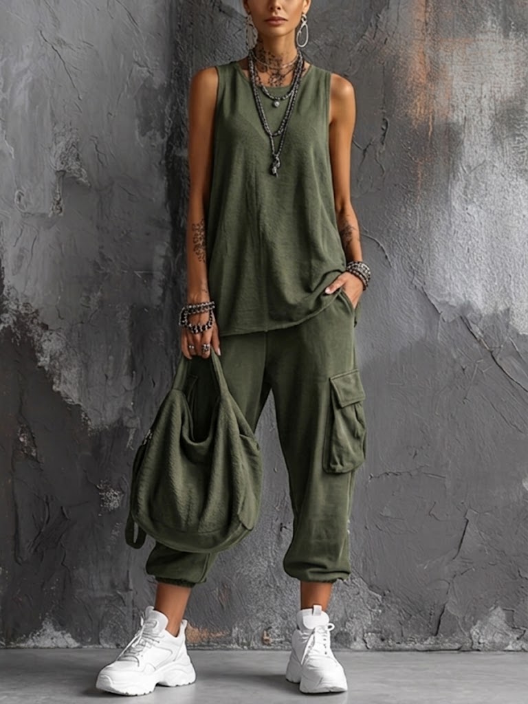 Norelle | Conjunto Informal de Dos Piezas Cómodo