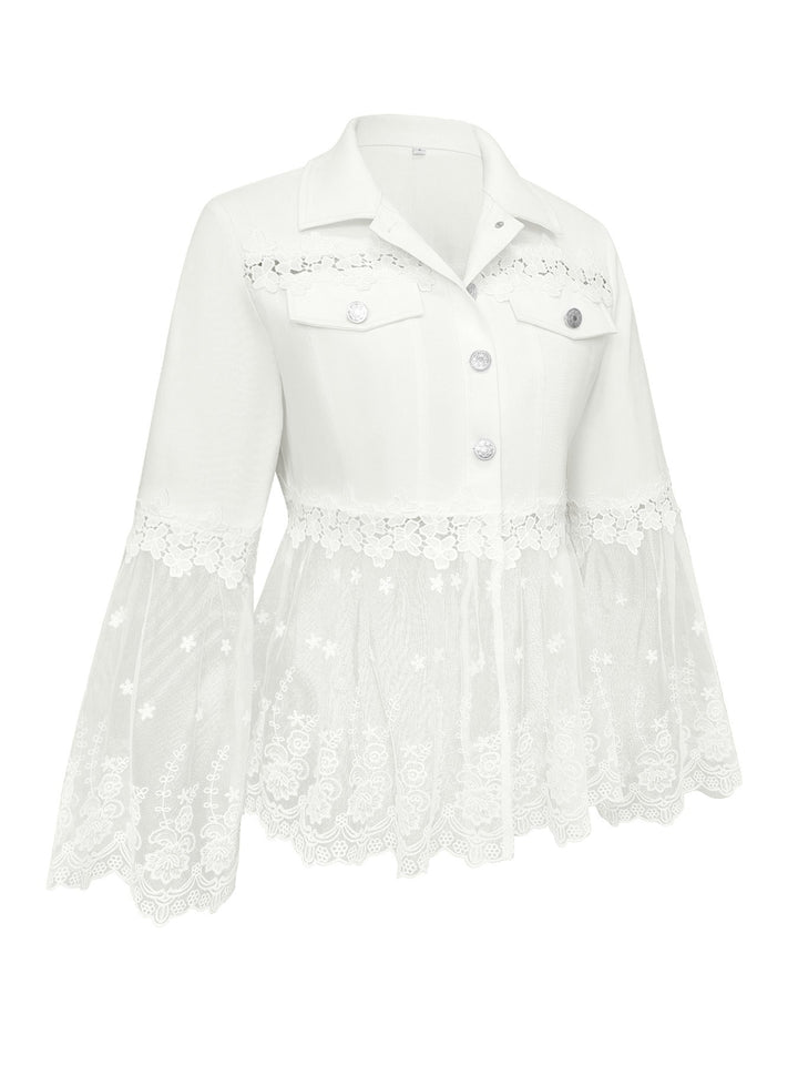 Addison | Chaqueta con inserciones de encaje