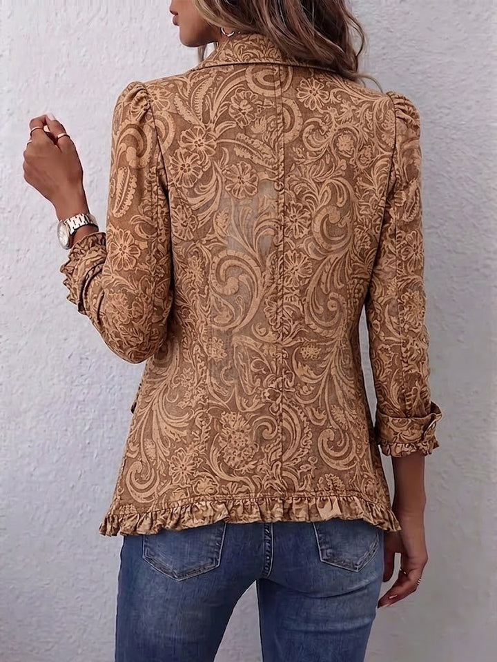 Madison | Chaqueta Ruffle Impresa Bohemia Vintage