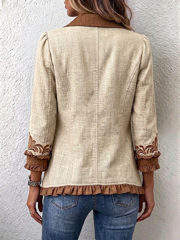 Scarlett | Chaqueta Boho Vintage con Volantes