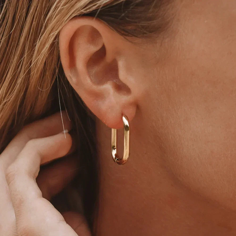 Pendientes Signatur Oval Hoop