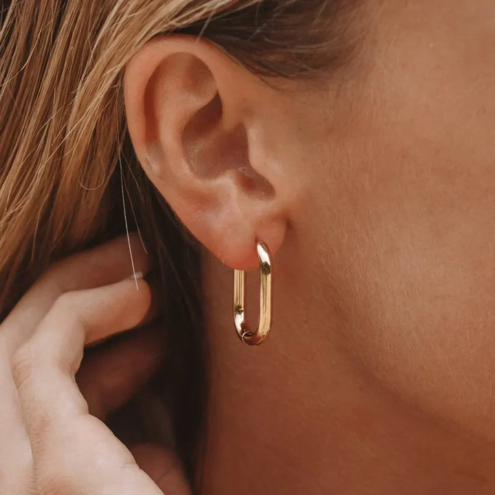 Pendientes Signatur Oval Hoop