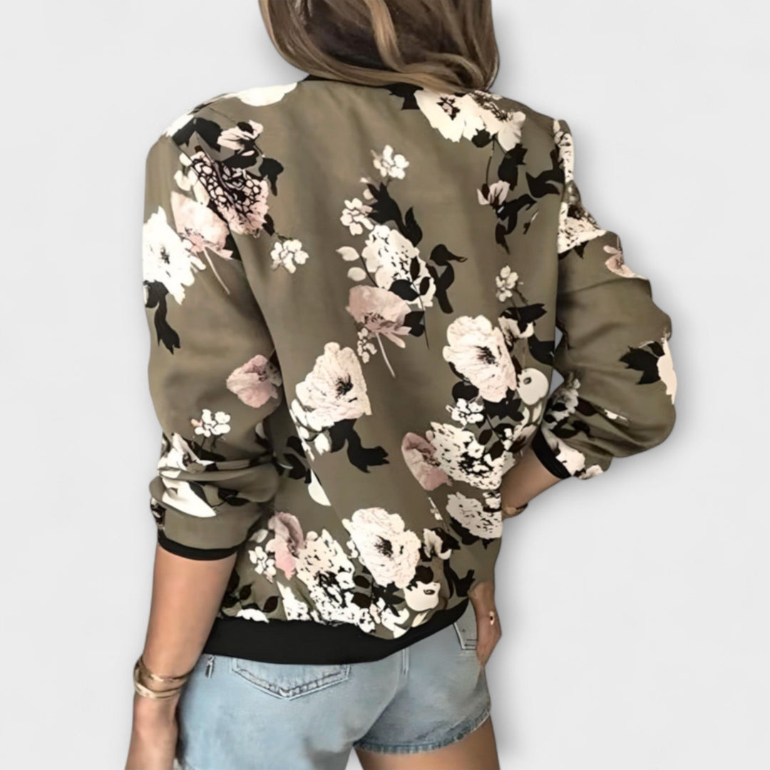 Andreia - Bomber elegante con estampado floral