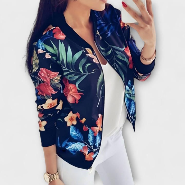 Andreia - Bomber elegante con estampado floral