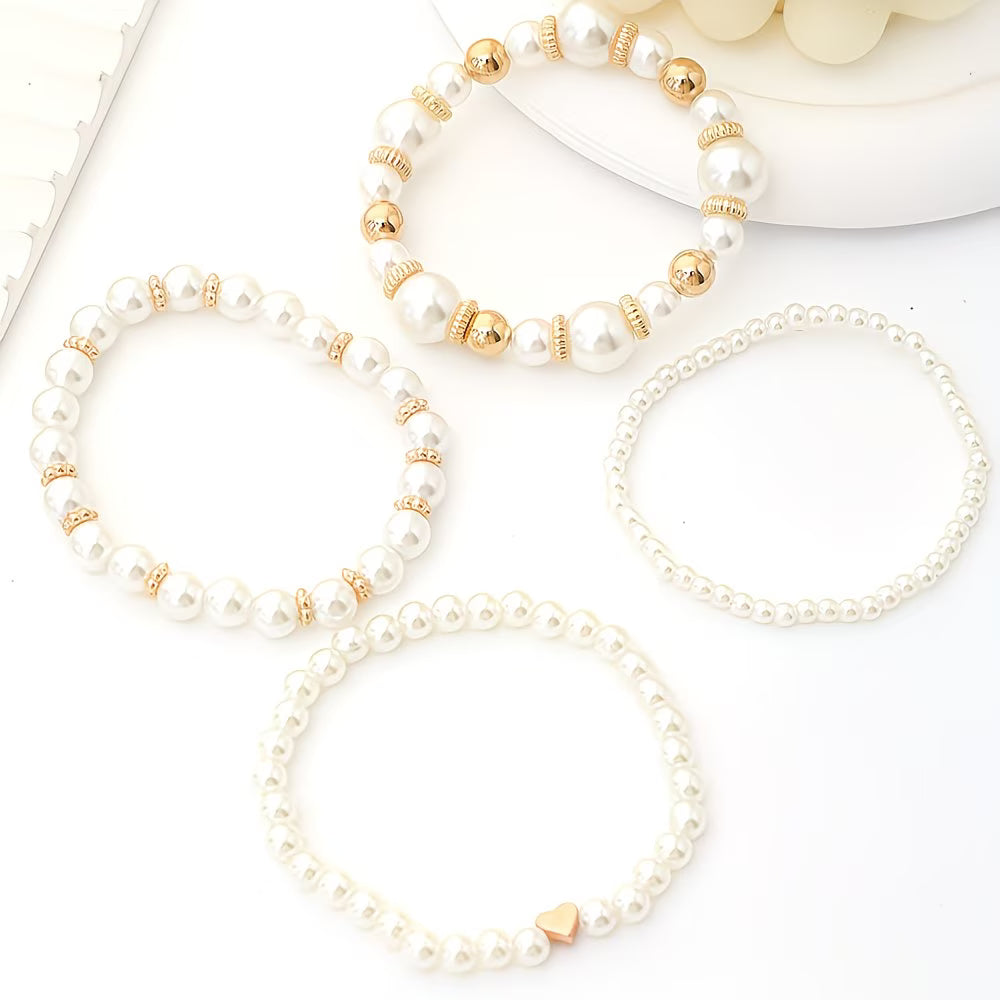 Conjunto de pulseras apilables de 4