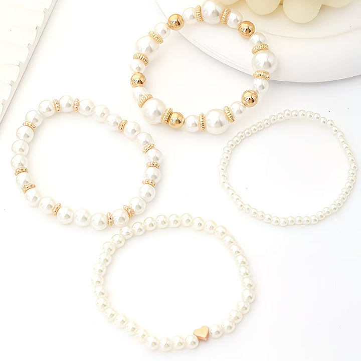 Conjunto de pulseras apilables de 4