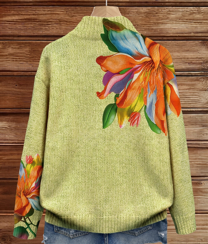 Sidonie - Impresión floral viva de lirios tropicales