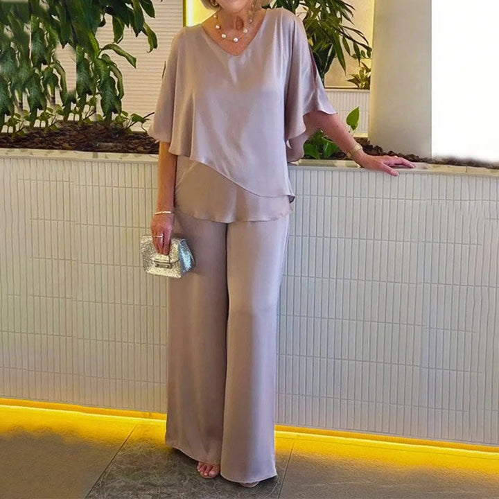 Selina - Conjunto elegante de 2 piezas con silueta fluida