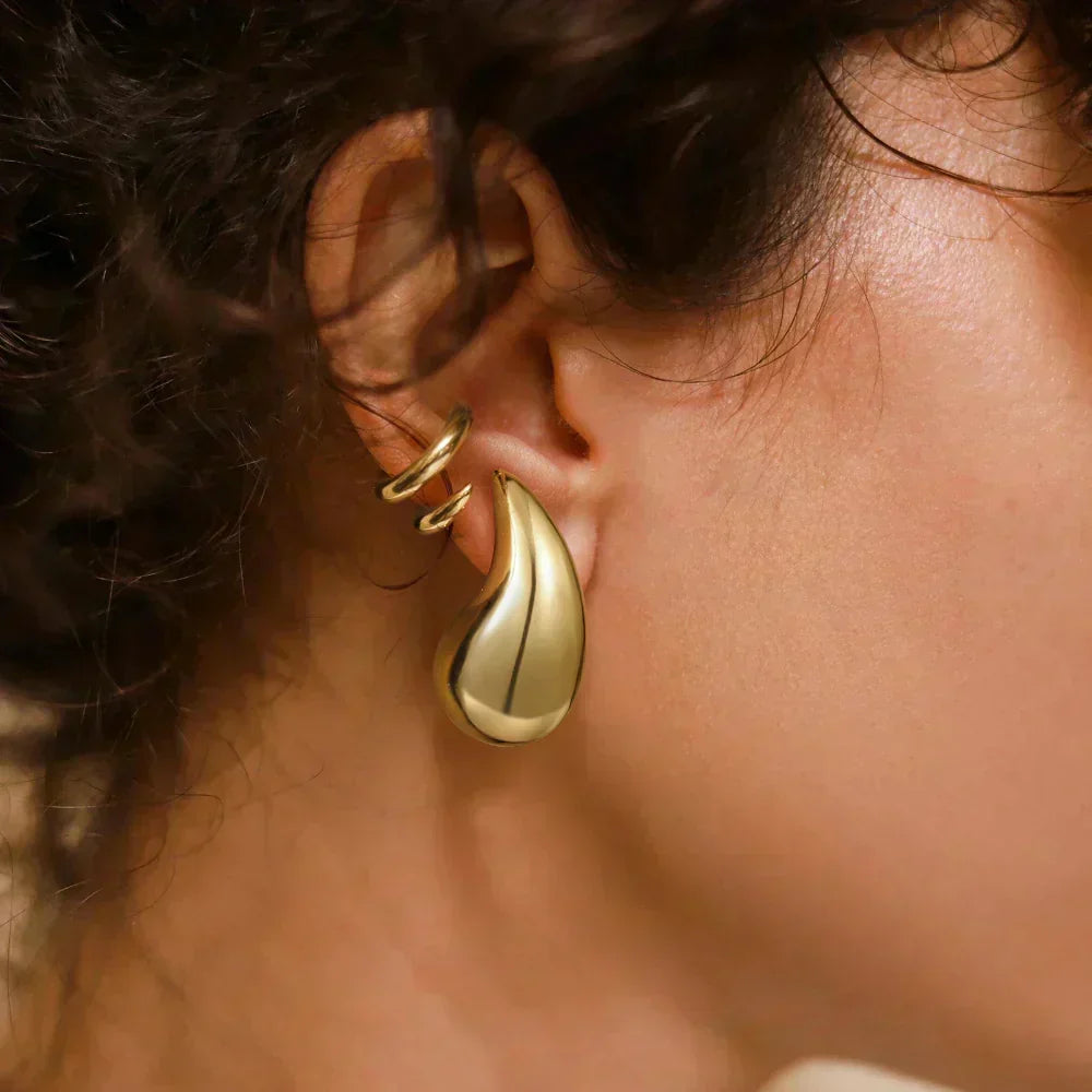 Pendientes Sandra Gota Oro