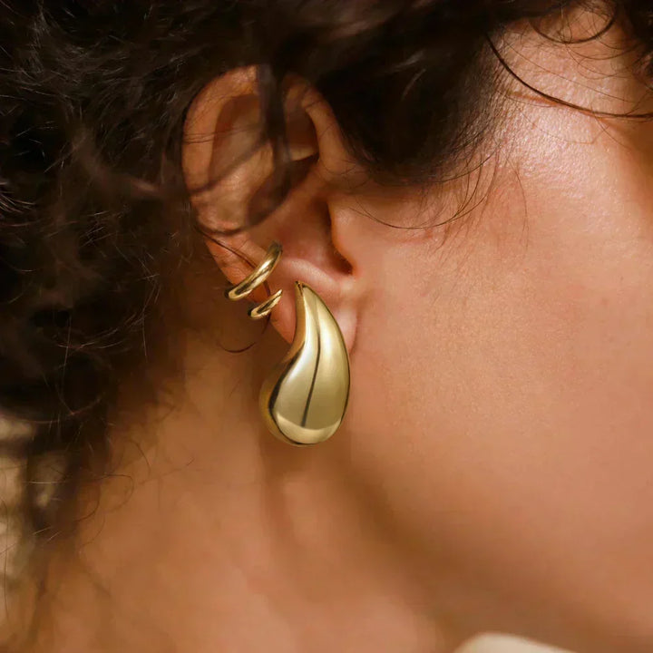Pendientes Sandra Gota Oro