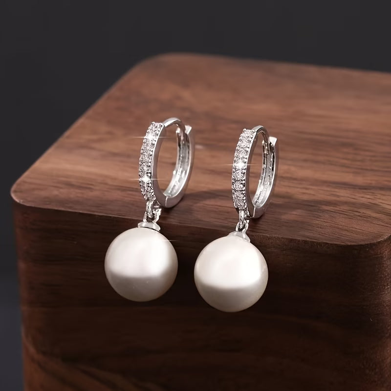 Pendientes de Perlas Geométricas