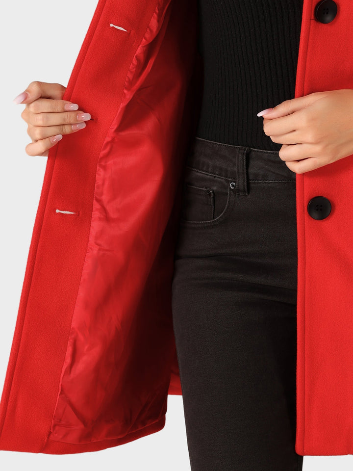 Josephine - Abrigo de invierno femenino con un botón